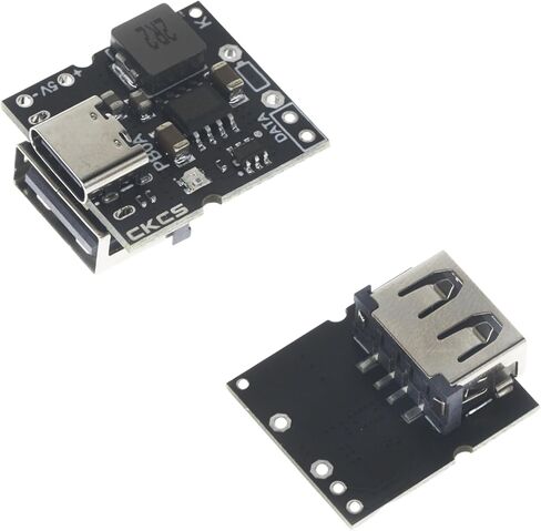 15PCS Type-C USB 5V 2A Boost Converter Step-Up Power Module Lithium Battery Charging Protection Board DIY Charger Kit with LED Display Charge Discharge Integrated System Not Welded USB Port in Kuwait