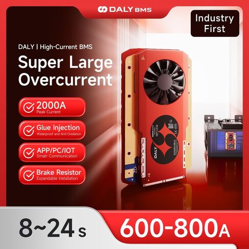 Daly Smart High Current BMS 800A 16S 48V لنظام إدارة بطارية الليثيوم LifePO4 الرافعات الشوكية BMS لمشاهدة معالم المدينة السيارات BMS in Saudi Arabia
