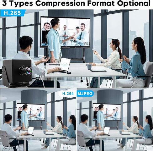 4K HDMI USB3.0 Camera Simultaneous Output 60fps H.264 Webcam with 25° Narrow Angle Lens, 2X Digital Zoom Plug and Play for Video Conference Industrial TV in Saudi Arabia