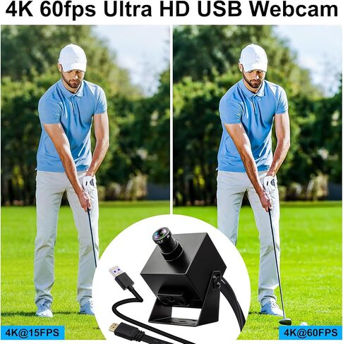 4K HDMI USB3.0 Camera Simultaneous Output 60fps H.264 Webcam with 25° Narrow Angle Lens, 2X Digital Zoom Plug and Play for Video Conference Industrial TV in Saudi Arabia