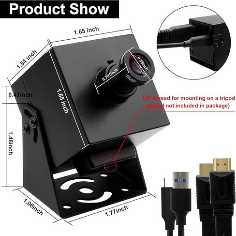 4K HDMI USB3.0 Camera Simultaneous Output 60fps H.264 Webcam with 25° Narrow Angle Lens, 2X Digital Zoom Plug and Play for Video Conference Industrial TV in Saudi Arabia
