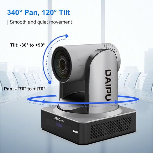 كاميرا PTZ 4K 30X زووم بصري NDI 60 إطارًا في الثانية HDMI USB3.0 SDI LAN POE AI تتبع تلقائي + وحدة تحكم كاميرا PTZ لمؤتمر الفيديو المباشر للكنيسة in Saudi Arabia