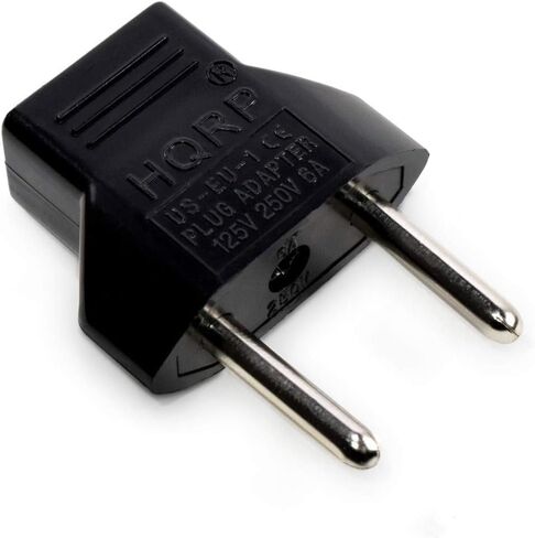 سلك كابل طاقة تيار متردد HQRP، بطول 10 أقدام لشارب LC-32GP3U-R LC-32GP3U-W LC-32HT3 LC-32HT3U LC-32LE700UN LC-32LS510UT LCD HDTV كابل التيار الكهربائي للتلفزيون الذكي بالإضافة إلى محول التوصيل الأوروبي HQRP in Kuwait