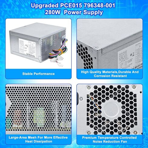 Upgraded PCE015 796348-001 D14-280P1A 280W Power Supply 796418-001 PSU Compatible with HP ProDesk 600 680 800 880 G2 TWR Switching Power Supply,DPS-280AB-5A PS-4281-1HA PCE015 PCE016 Power Supply in Saudi Arabia