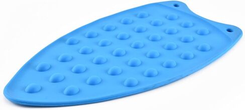 Silicone Iron Rest Pad for Ironing Board Hot Heat Resistant Steam Compact Mat Anti-Slip Home Tools, Blue in Saudi Arabia