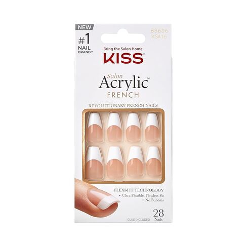 Kiss Products Salon Acrylic French Nail Kit, Sugar Rush, 0.07 Pound in Saudi Arabia