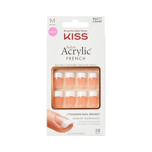 Kiss Products Salon Acrylic French Nail Kit, Sugar Rush, 0.07 Pound in Kuwait
