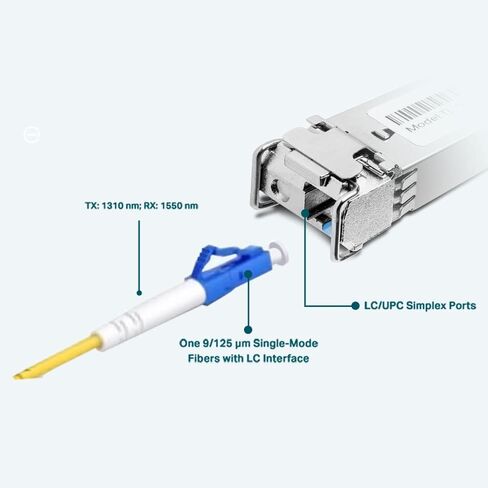 TP-Link TL-SM321B 1000Base-BX WDM Bi-Directional SFP Module (TX: 1310nm/RX: 1550nm) in Saudi Arabia