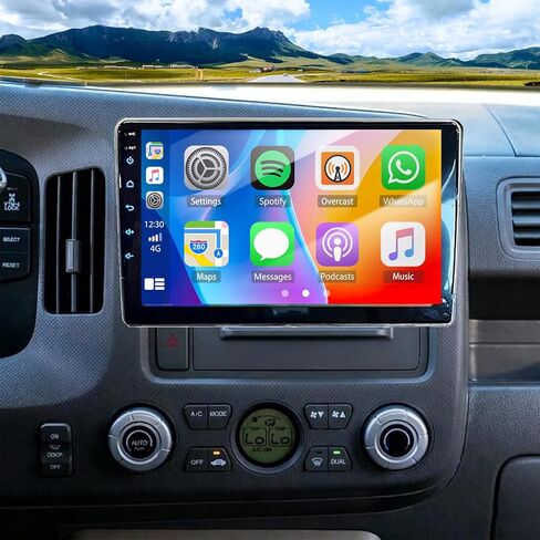 4+64G Double Din Car Stereo Radio Upgraded for Honda Ridgeline 2006-2014 Car Player GPS Navi Head Unit 10.1 inch Touch Screen Android 14 w/Wireless Carplay Android Auto-/FM/SWC/WiFi/Bluetooth/Camera in Saudi Arabia