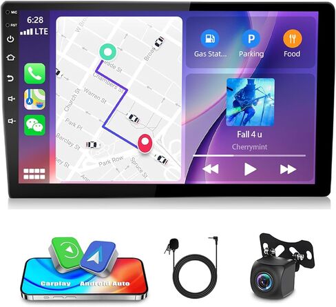 4+64G Double Din Car Stereo Radio Upgraded for Honda Ridgeline 2006-2014 Car Player GPS Navi Head Unit 10.1 inch Touch Screen Android 14 w/Wireless Carplay Android Auto-/FM/SWC/WiFi/Bluetooth/Camera in Saudi Arabia