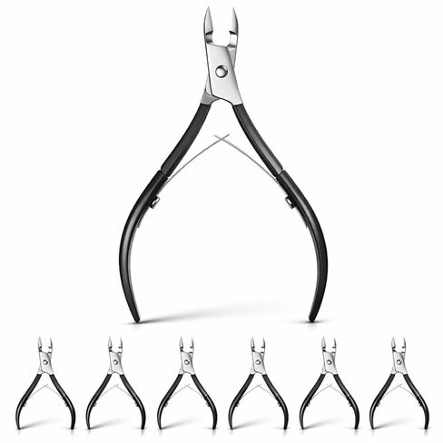 8 Pieces Cuticle Nippers Stainless Steel Cuticle Trimmer Pointed Blade Cuticle Cutter Clipper Dead Skin Remover Scissors Manicure Tools for Fingernails and Toenails (Vivid Color) in Kuwait