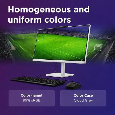 كمبيوتر مكتبي Lenovo 24 بوصة FHD الكل في واحد - ذاكرة وصول عشوائي 32 جيجابايت - SSD 1 تيرابايت - وحدة المعالجة المركزية Intel 13th 8 Cores i3 (Beat 11th i5) - لوحة المفاتيح والماوس - Windows 11 - Office 365 للويب in Kuwait