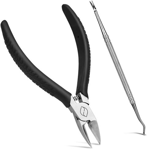 FERYES Toenail Clipper Straight Blade for Ingrown and Thick Nails - Stainless Steel and Sharp Pointed Tip Ingrown Nail Clipper – Wide Jaw Toe Nail Cutter Podiatry Tool in Saudi Arabia