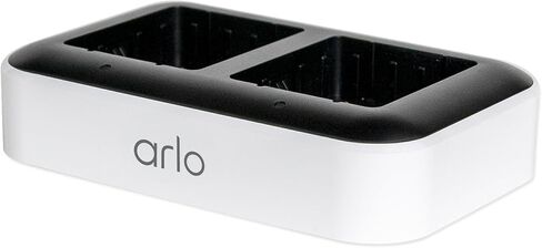 محطة شحن Arlo المزدوجة تشحن ما يصل إلى بطاريتين، تعمل مع البطاريات القابلة لإعادة الشحن (VMA5400) بطاريات XL القابلة لإعادة الشحن (VMA5420) فقط VMA5400C (متجددة) in Kuwait