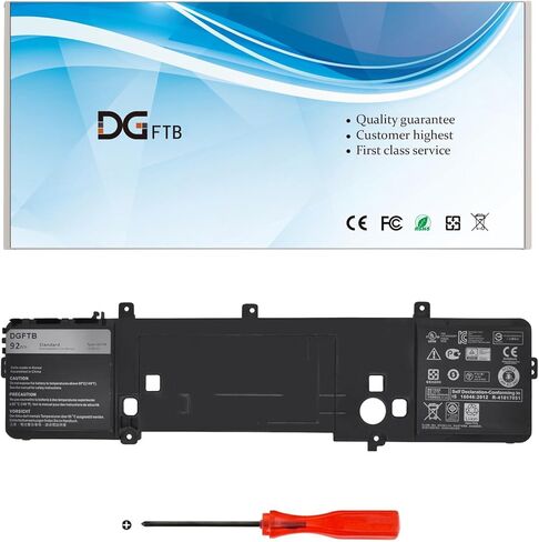 DGFTB 191YN بطارية كمبيوتر محمول بديلة لـ Dell مع Alienware 15 R1 R2 Series ALW15ED-1718 1728 1828 1828T 2718 2728 Series Notebook P42F 410GJ 2F3W1 02F3W1 8NH55 08NH55 (14.8V) 92 واط/6380 مللي أمبير) in Kuwait