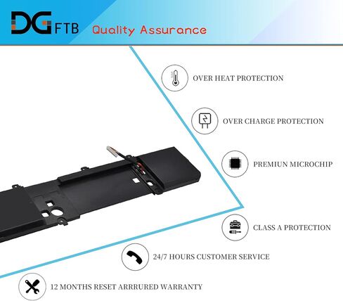 DGFTB 191YN بطارية كمبيوتر محمول بديلة لـ Dell مع Alienware 15 R1 R2 Series ALW15ED-1718 1728 1828 1828T 2718 2728 Series Notebook P42F 410GJ 2F3W1 02F3W1 8NH55 08NH55 (14.8V) 92 واط/6380 مللي أمبير) in Kuwait