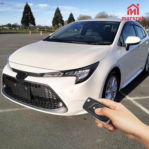Flip Key Fob Replacement for Toyota Camry 2018-2023 and for Toyota Corolla 2020-2021 Car, FCC ID: HYQ12BFB, Replaces P/N: 89070-06790, 4-Button Keyless Entry Control Remote, H Chip in Saudi Arabia