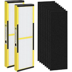 FLT4825 Replacement Filter B, Compatible with Germ Guardian AC4300BPTCA, AC4900CA, AC4825, AC4825DLX, AC4850PT, CDAP4500BCA, CDAP4500WCA and More, 2 H13 Ture Hepa Filter + 8 Carbon Pre-Filters in Saudi Arabia