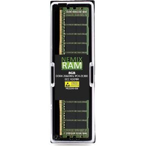 NEMIX RAM 8GB (1X8GB) DDR4 2666MHZ PC4-21300 1Rx8 1.2V CL19 288-PIN ECC RDIMM ذاكرة الخادم المسجلة المتوافقة مع Hynix HMA81GR7AFR8N-VK in Kuwait