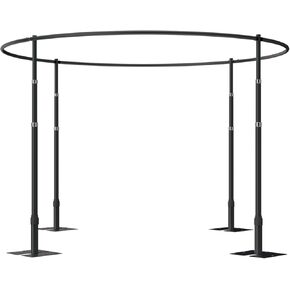 حامل أنبوب مربع وخلفية الستار ، إطار خلفية قابلة للتعديل 10 أقدام مع قاعدة معدنية ، حامل إسقاط للخلف للحفلات التصوير الفوتوغرافي زخرفة الزفاف in Kuwait