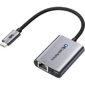 Cable Matters USB C to 5Gb Ethernet Adapter with 140W Charging, 5GbE USB C to Ethernet Adapter, Compatible with USB4, Thunderbolt 5/4, MacBook, Laptop & USB-C Devices in Kuwait