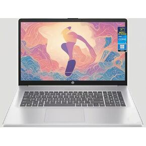 HP 17 Laptop, 17.3" FHD Display, Intel Core i5-1335U, 32GB RAM|1TB SSD, Webcam, HDMI, Bluetooth, Type-C, Wi-Fi, Windows 11 Pro, Silver in Kuwait
