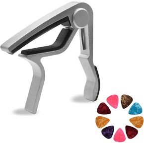 SAPHUE Guitar Capo, Guitar Accessories for Acoustic Guitar, Classical Guitar and Electric Guitar, Ukulele, Mandolin, Banjo (with Pick Holder and 1 Thumb 1 Finger Picks+3 Different Thickness Picks) in Saudi Arabia