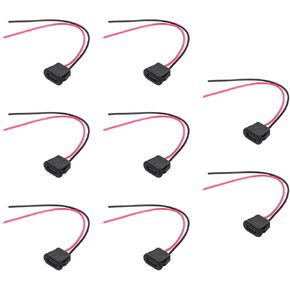 MECCANIXITY 8 قطع من هيكل أنثى من النوع C سلك 2 دبوس، مقبس أنثى USB-C مربع 5 فولت 3 أمبير إلى كابل تمديد طرفي مقاوم للماء للكمبيوتر الشخصي، مصابيح LED، كمبيوتر محمول 4 بوصات in Kuwait