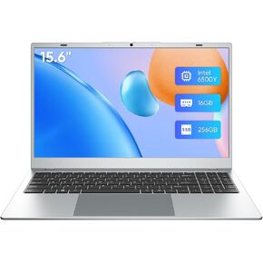 Laptop Computer, 15.6" FHD IPS Display, Laptop for Student and Business, 16GB RAM 256GB SSD Laptops, 6500Y Processor (up to 3.4GHz), WiFi 5 in Saudi Arabia