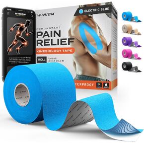 شريط علم الحركة - دعم لا يصدق للرياضات الرياضية والتعافي + دليل تسجيل مجاني - لفة غير مقطوعة 2 بوصة 16.4 قدم (أسود منتصف الليل N، حزمة من 1) in Kuwait