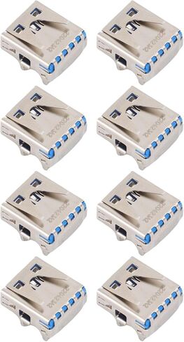 Dpofirs 8pcs USB 3.0 Port Connector Replacement, USB 3.0 Socket Metal Console Repair Parts for Gaming System Maintenance and Repair in Saudi Arabia