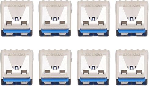 Dpofirs 8pcs USB 3.0 Port Connector Replacement, USB 3.0 Socket Metal Console Repair Parts for Gaming System Maintenance and Repair in Saudi Arabia