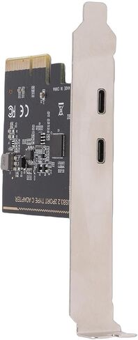 بطاقة توسيع Zunate PCIe إلى بطاقة توسيع من النوع C بسرعة 10 جيجابت في الثانية، شريحة ASM1142، محول USB C بمنفذين للكمبيوتر المكتبي، بطاقة توسيع من النوع للكمبيوتر المكتبي، التوصيل والتشغيل in Kuwait