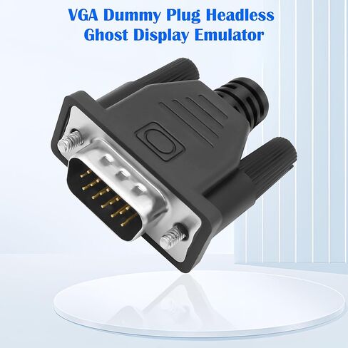 MEIRIYFA VGA Dummy Plug بدون رأس محاكي عرض الأشباح، VGA عرض افتراضي RGB مراقب دمية التوصيل بدون رأس محاكي عرض الأشباح 1920x1080P @ 60 هرتز (2 حزمة) in Kuwait