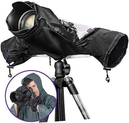 Waterproof Camera Rain Cover Protective Raincoat for DSLR and Mirrorless Cameras Outdoor Photography Rain Gear Dustproof Shield with Long Telephoto Lens Sleeve in Saudi Arabia