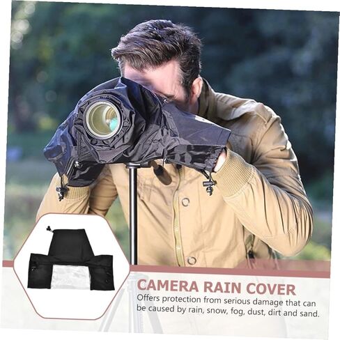 Waterproof Camera Rain Cover Protective Raincoat for DSLR and Mirrorless Cameras Outdoor Photography Rain Gear Dustproof Shield with Long Telephoto Lens Sleeve in Saudi Arabia