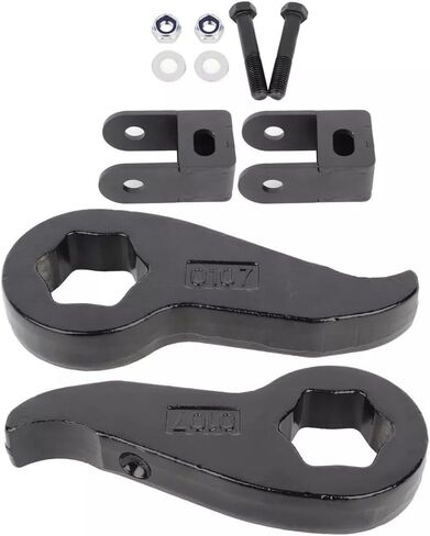 1-3 Inch Lift Kit with Control Arms For 2011-2019 Chevy Silverado GMC 2500HD 3500 HD 8LUG 4WD-Torsion Bar Key Differential Drop Brackets and Front Shock Extenders in Saudi Arabia