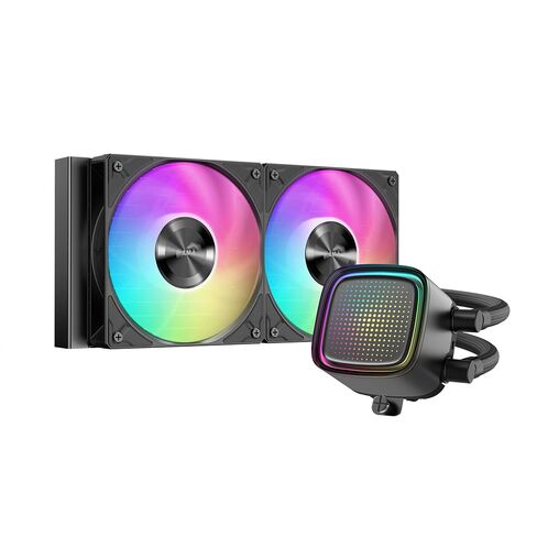 SAMA L50 360mm AIO Liquid CPU Cooler, Dot-Matrix Infinity Mirror ARGB, High-Performance Ceramic Pump, 3X Pre-Installed 28mm 120mm PWM Fans, Intel LGA 1851/1700/1200/115X, AMD AM5/AM4, Black in Saudi Arabia