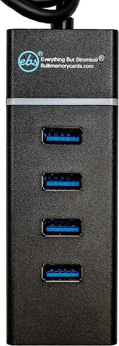 Everything But Stromboli 4-Port USB 3.0 Type-A Flash Drive Hub 3.0 USB 20 inch Cable, Tool Free Type, Read/Write speeds up to 600MB/s, Works with Samsung, PNY, Kingston, SanDisk Thumb Drives in Saudi Arabia