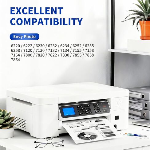 64XL Ink Cartridge Combo Pack Compatible Replacement for HP64XL HP64 64 XL Works with Envy Photo 6220 6222 6230 6232 6234 6252 6255 (2 Pack, Black Tri-Color) in Saudi Arabia