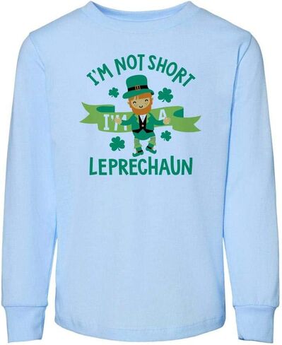 I'm Not Short, I'm A Leprechaun Toddler Kids Long Sleeve T-Shirt in Saudi Arabia