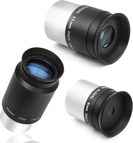 Astromania 8mm 1.25 Inch Plossl Telescope Eyepiece - Bundle with - 17mm/32mm 1.25 Inch Plossl Telescope Eyepiece in Saudi Arabia