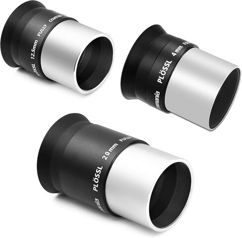 Astromania 12.5mm 1.25 Inch Plossl Telescope Eyepiece - Bundle with - 4mm/20mm 1.25 Inch Plossl Telescope Eyepiece in Saudi Arabia