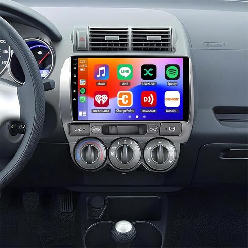 ترقية ستيريو السيارة 4+64 جيجابايت 9 بوصة لسيارة Honda Fit Jazz GD 2002-2008 Android 14 مع CarPlay اللاسلكي Android Auto مزدوج Din شاشة تعمل باللمس راديو رئيس وحدة استبدال الأسنان الزرقاء GPS/FM/WiFi/SWC/الكاميرا الخلفية in Kuwait