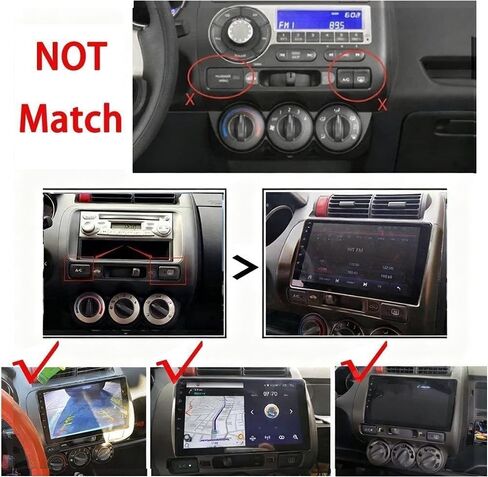 ترقية ستيريو السيارة 4+64 جيجابايت 9 بوصة لسيارة Honda Fit Jazz GD 2002-2008 Android 14 مع CarPlay اللاسلكي Android Auto مزدوج Din شاشة تعمل باللمس راديو رئيس وحدة استبدال الأسنان الزرقاء GPS/FM/WiFi/SWC/الكاميرا الخلفية in Kuwait