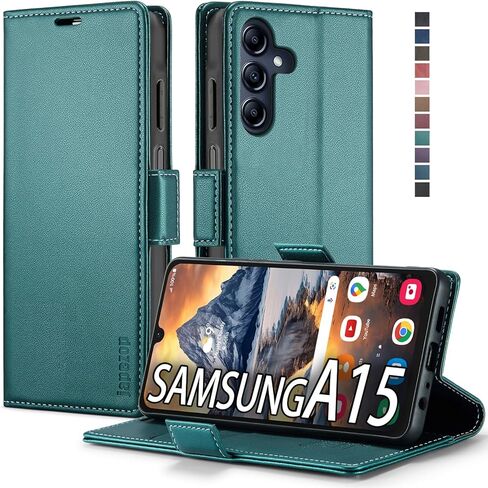 Samsung Galaxy A14 5G Wallet Case with Card Holder [RFID Blocking] Kickstand Magnetic,Leather Flip Case Wallet for Samsung Galaxy A14 5G 6.6 Inch (Black) in Saudi Arabia