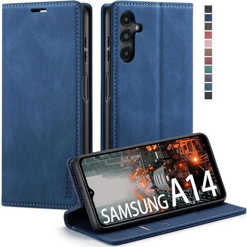 Samsung Galaxy A14 5G Wallet Case with Card Holder [RFID Blocking] Kickstand Magnetic,Leather Flip Case Wallet for Samsung Galaxy A14 5G 6.6 Inch (Black) in Saudi Arabia
