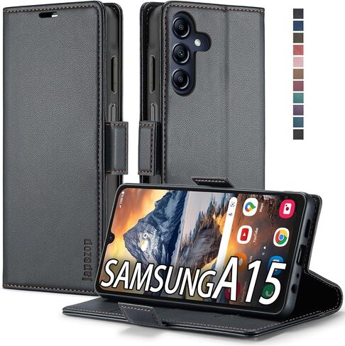 Samsung Galaxy A14 5G Wallet Case with Card Holder [RFID Blocking] Kickstand Magnetic,Leather Flip Case Wallet for Samsung Galaxy A14 5G 6.6 Inch (Black) in Saudi Arabia