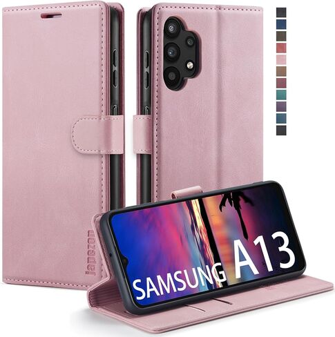 Samsung Galaxy A14 5G Wallet Case with Card Holder [RFID Blocking] Kickstand Magnetic,Leather Flip Case Wallet for Samsung Galaxy A14 5G 6.6 Inch (Black) in Saudi Arabia