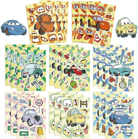 24 Sheets Mickey Stickers, Make a Face StickerSheets Make Your Own (Yellow) in Kuwait